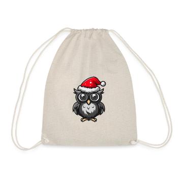 Owl Christmas - Drawstring Bag - nature - Front