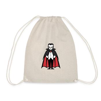 Vampire Halloween Comic Funny - Drawstring Bag - nature - Front