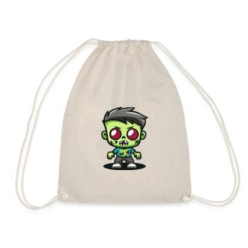 Zombie Halloween Dessin animé effrayant - Sac de sport léger - nature - Devant