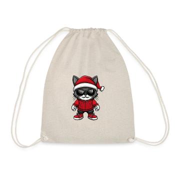 Noël de chat Noël laid - Sac de sport léger - nature - Devant
