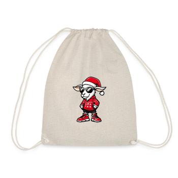 Noël de chèvre Noël laid - Sac de sport léger - nature - Devant