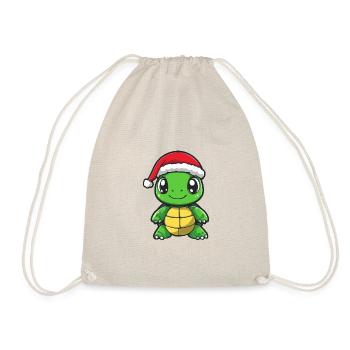Turtle Christmas Christmas - Drawstring Bag - nature - Front