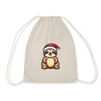 Chameleon Weihnachten Christmas - Drawstring Bag - nature - Front