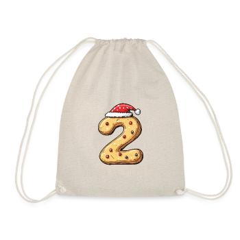 2 Numéro Noël - Sac de sport léger - nature - Devant