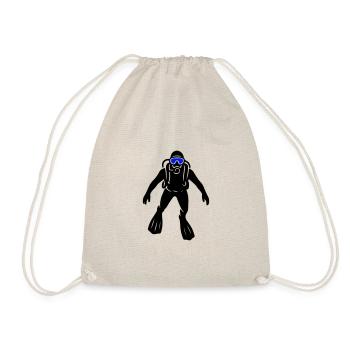 Diver apnea - Drawstring Bag - nature - Front