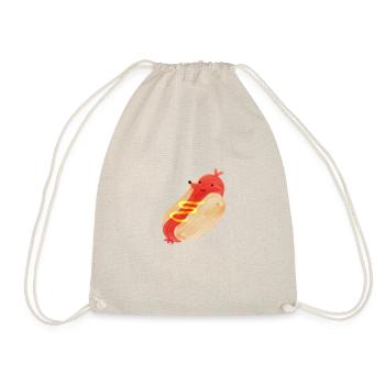Hot doggy - Drawstring Bag - nature - Front