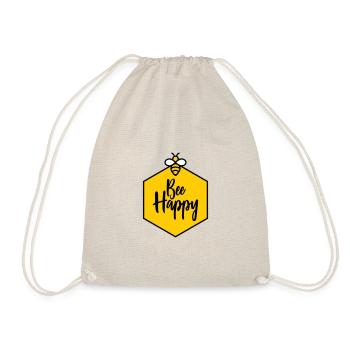 Bee Happy - Turnbeutel - Natur - Vorne