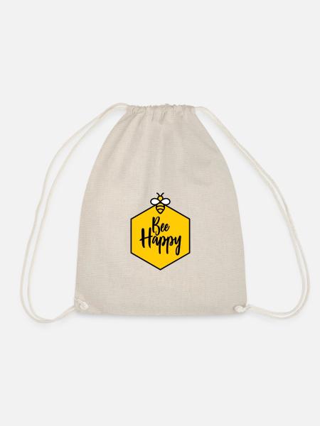 Bee Happy - Turnbeutel - Natur