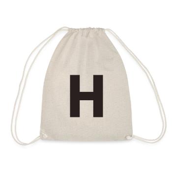 H - Drawstring Bag - nature - Front