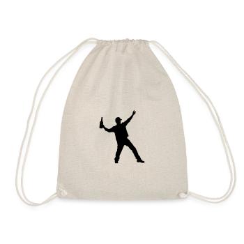 Boisson Silhouette Fête - Sac de sport léger - nature - Devant