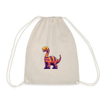 Dinosaur brontosaurus Halloween Funny - Drawstring Bag - nature - Front