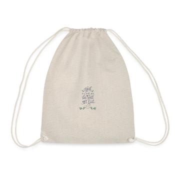 Bible bible verses christian sayings jesus god - Drawstring Bag - nature - Front