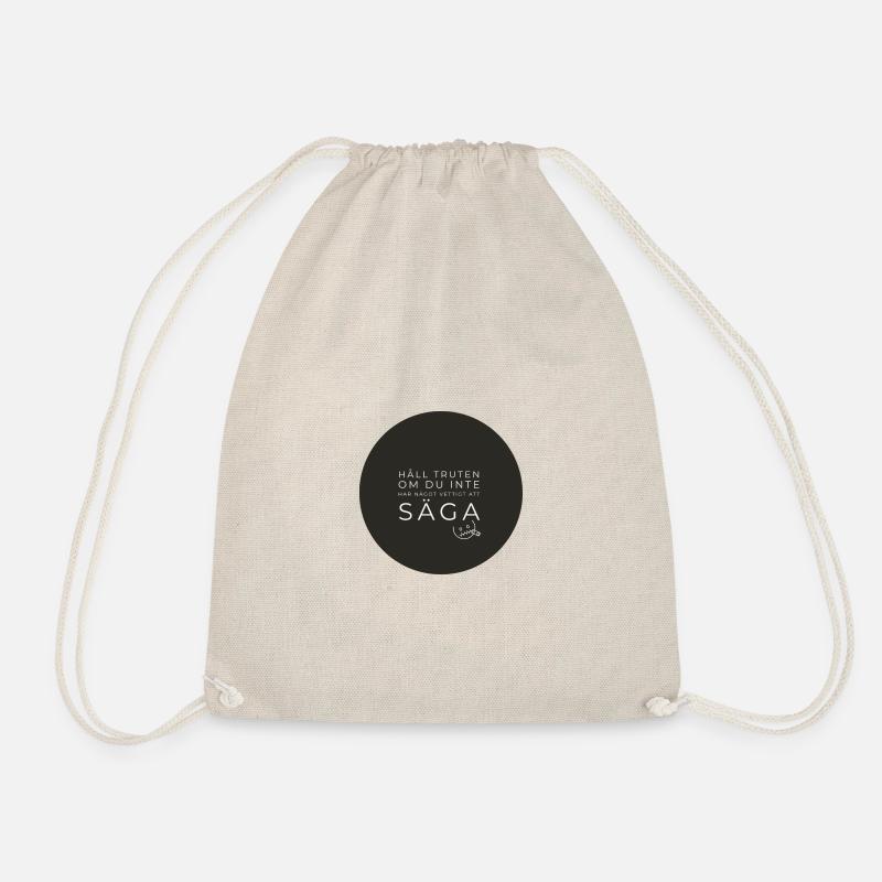 Hold the gut - Drawstring Bag - nature