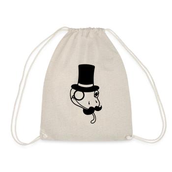 visage monsieur monsieur monsieur messieurs cylindre empire mon - Sac de sport léger - nature - Devant