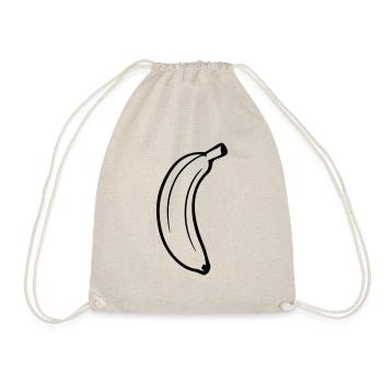 banane fruits délicieux manger sain peau de banane krum - Sac de sport léger - nature - Devant