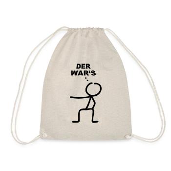 Strichmännchen Der wars - Turnbeutel - Natur - Vorne