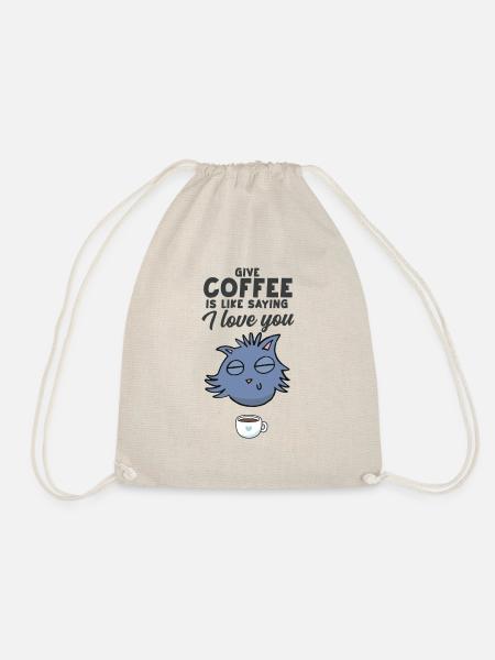 Kaffeeliebe - Turnbeutel - Natur