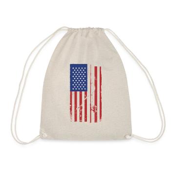 USA Flag Fishing 6 - (2) - Sac de sport léger - nature - Devant