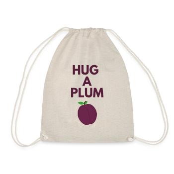 HUG A PLUM - Drawstring Bag - nature - Front