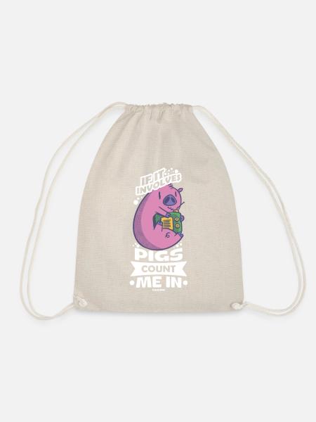 Cochon Cochon PorcLet Semer Des Cochons Cadeau - Sac de sport léger - nature