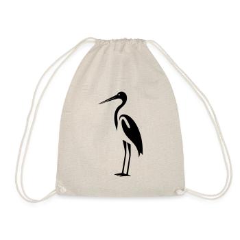 Simple Little Stork - Drawstring Bag - nature - Front