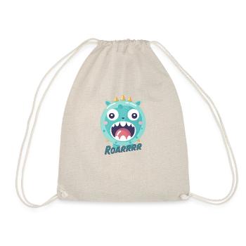 Little Monster (with text) - Drawstring Bag - nature - Front
