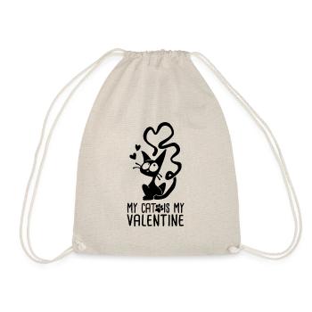My cat is my valentine - Sac de sport léger - nature - Devant