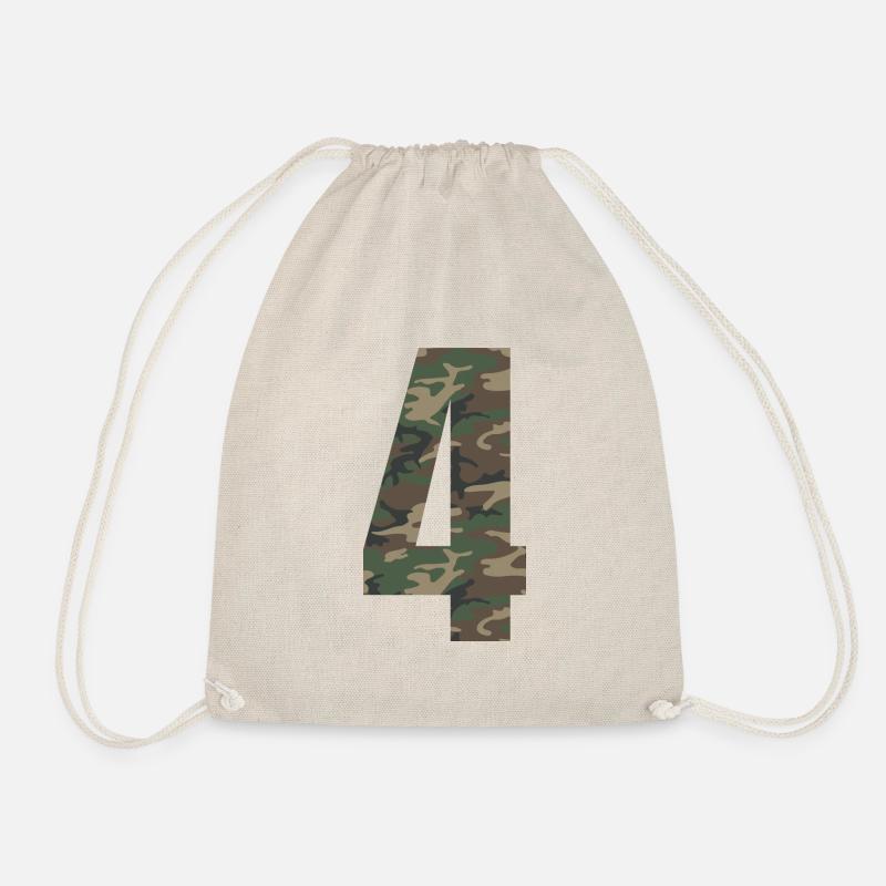 Tough Nummer 4 im Camouflage-Muster! - Turnbeutel - Natur