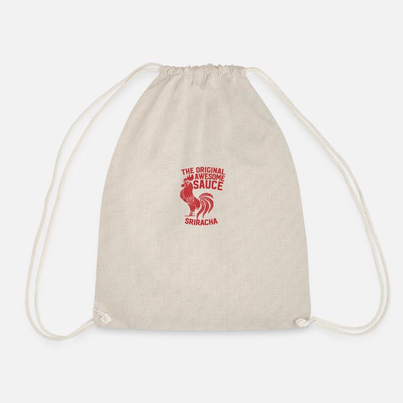 Sriracha Fan - Drawstring Bag - nature