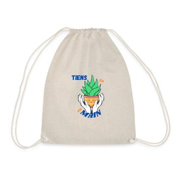 T shirt "Tiens ta plante en main" - Sac de sport léger - nature - Devant