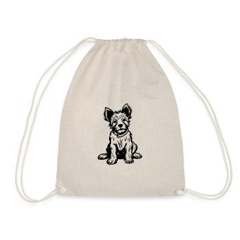 Yorkshire Terrier Dog - Drawstring Bag - nature - Front