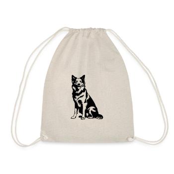 Australian Shepherd Dog - Drawstring Bag - nature - Front