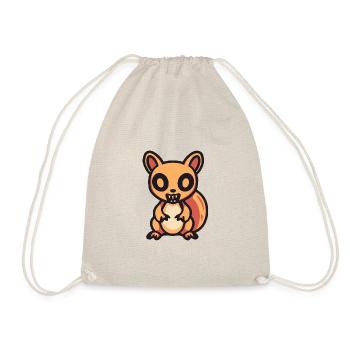 Écureuil Halloween Bande dessinée Zombie - Sac de sport léger - nature - Devant