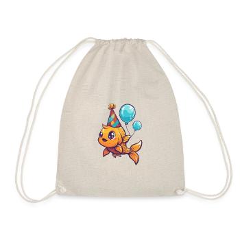 Poisson rouge anniversaire bébé - Sac de sport léger - nature - Devant