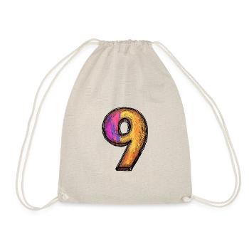 9 Symbole numérique - Sac de sport léger - nature - Devant