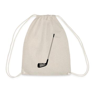 golf stick - Drawstring Bag - nature - Front