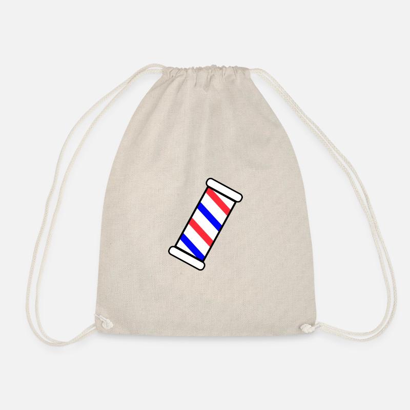 Barber Pole US style - Drawstring Bag - nature