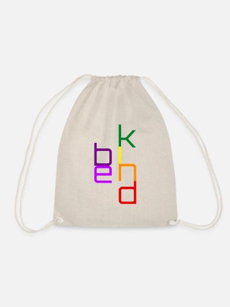 Be kind - Turnbeutel - Natur