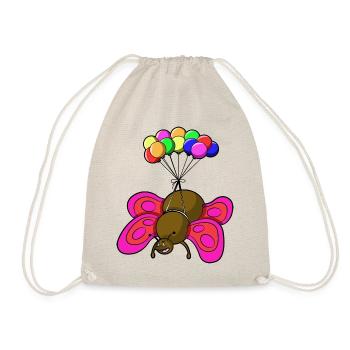 TAKE IT EASY BIG BUTTERFLY - So many ways to fly - Drawstring Bag - nature - Front