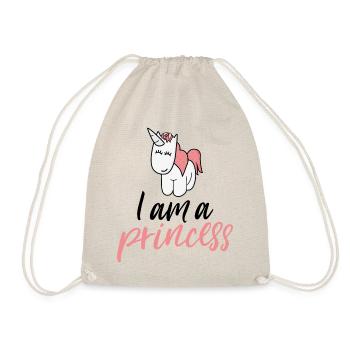 I am a princess Prinzessin - Turnbeutel - Natur - Vorne