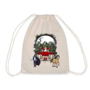 Castle Horse Fantasy Fairy Tale Fairy Tale Character Castle - Drawstring Bag - nature - Front