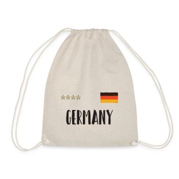 Allemagne Maillot de football Drapeau allemand - Sac de sport léger - nature - Devant