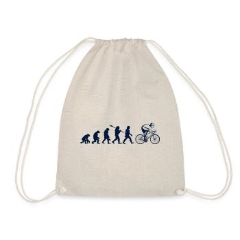 Evolution of cycling - Drawstring Bag - nature - Front
