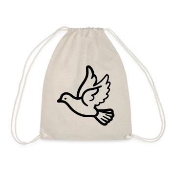 Dove - Drawstring Bag - nature - Front