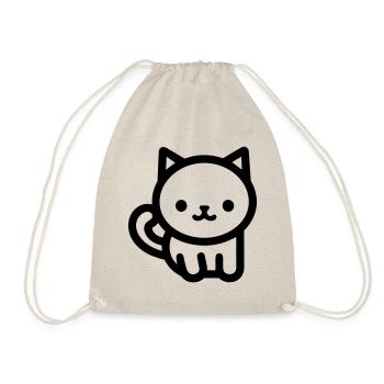 Katze - Turnbeutel - Natur - Vorne