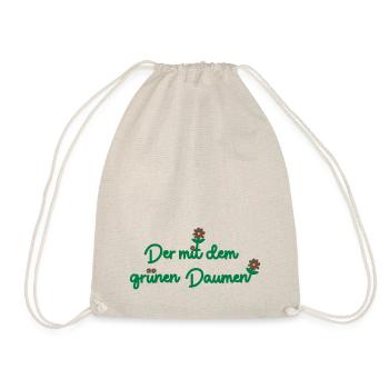 Der mit dem grünen Daumen - Turnbeutel - Natur - Vorne