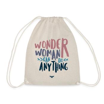 DC Comics Wonder Woman Can Do Anything Quote - Drawstring Bag - nature - Front