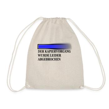 kapiervorgang schwarz - Turnbeutel - Natur - Vorne