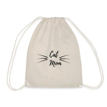 Cat Mom - Drawstring Bag - nature - Front