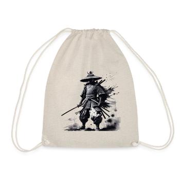 Samurai Splash Wasserfarbe - Turnbeutel - Natur - Vorne